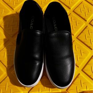 Coach Black Slip-On Sneakers